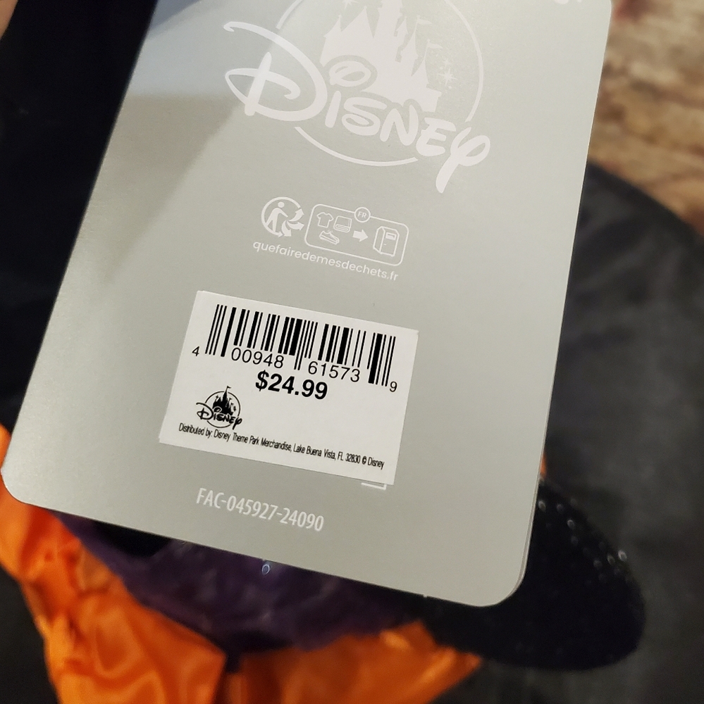 Disney Minnie Mouse Witch Purple and Orange Costume With Hat - 9/10 - Picture 12 of 14